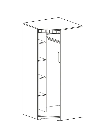 Шкаф угловой "Прованс" спальня