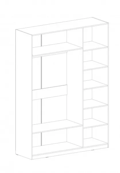Шкаф трехдверный с обрамлением "Глазго" спальня
