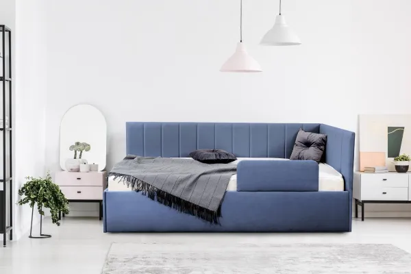 Кровать "Хеппи-2" Вариант 1 Мора деним