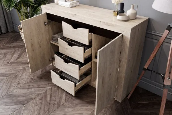 Тумба с 4 ящиками и 2 дверцами "Соренто" спальня